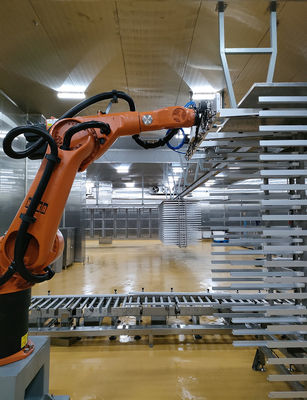 Bodenmontierte Industrie-Roboterzelle mit 2033 mm Reichweite und ungefähr 665 kg Gewicht